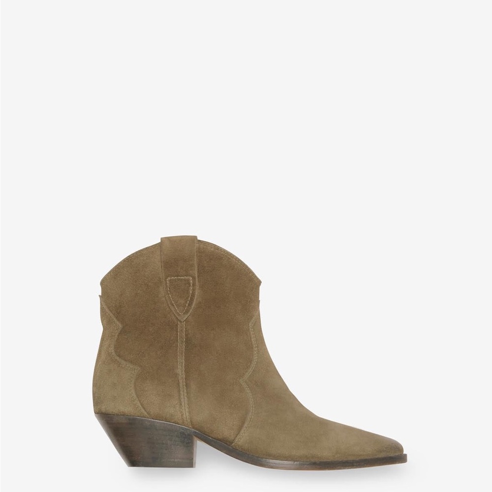ISABEL MARANT Taupe Leather Dewina Washed Iconic Boot size 36